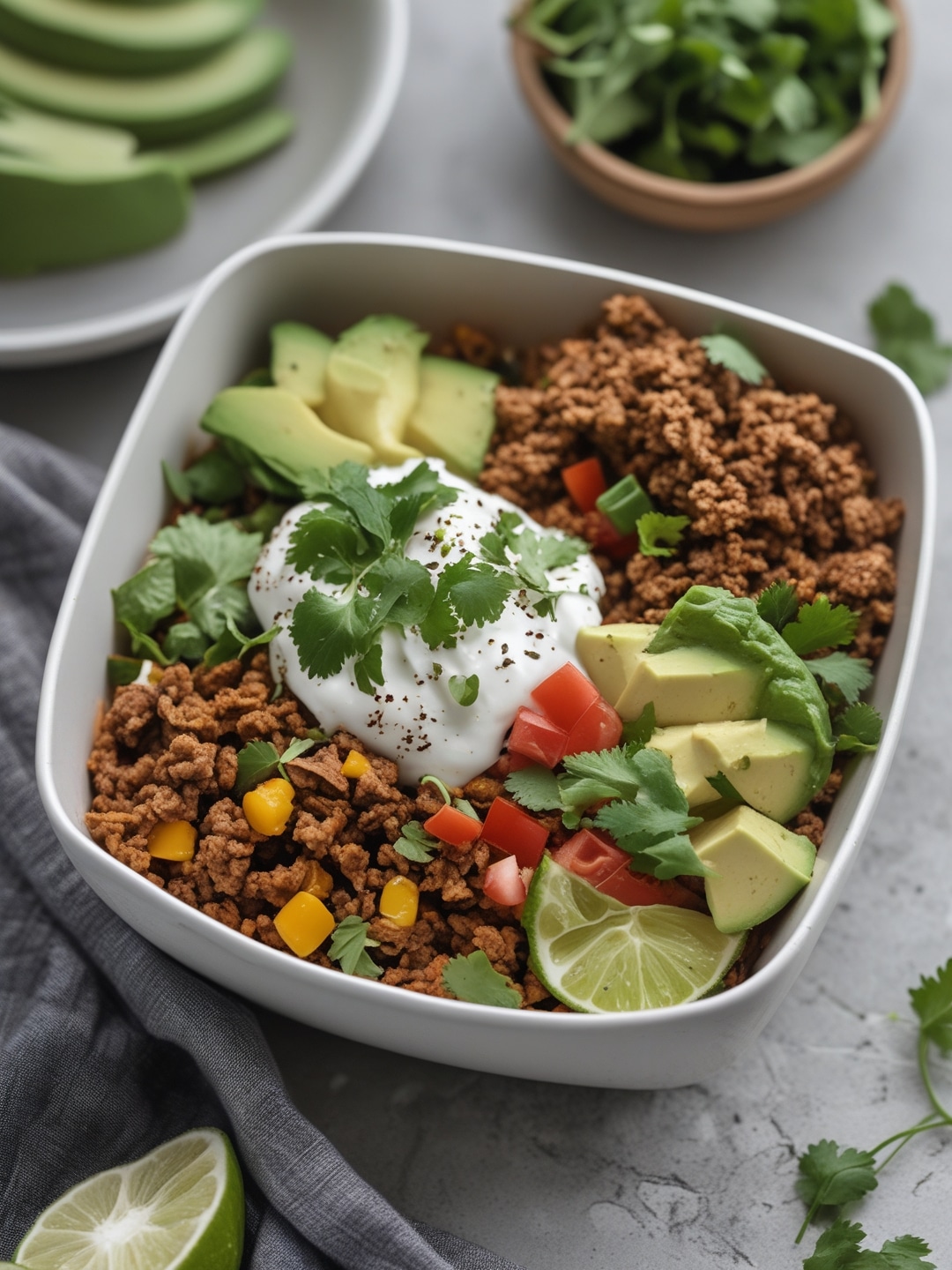 Healthy Lunchbox Taco Bowls