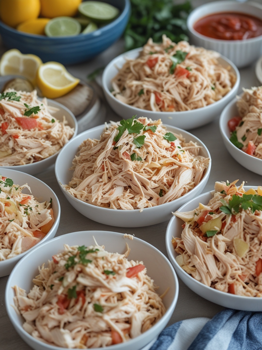 Classic Shredded Chicken Meal Prep