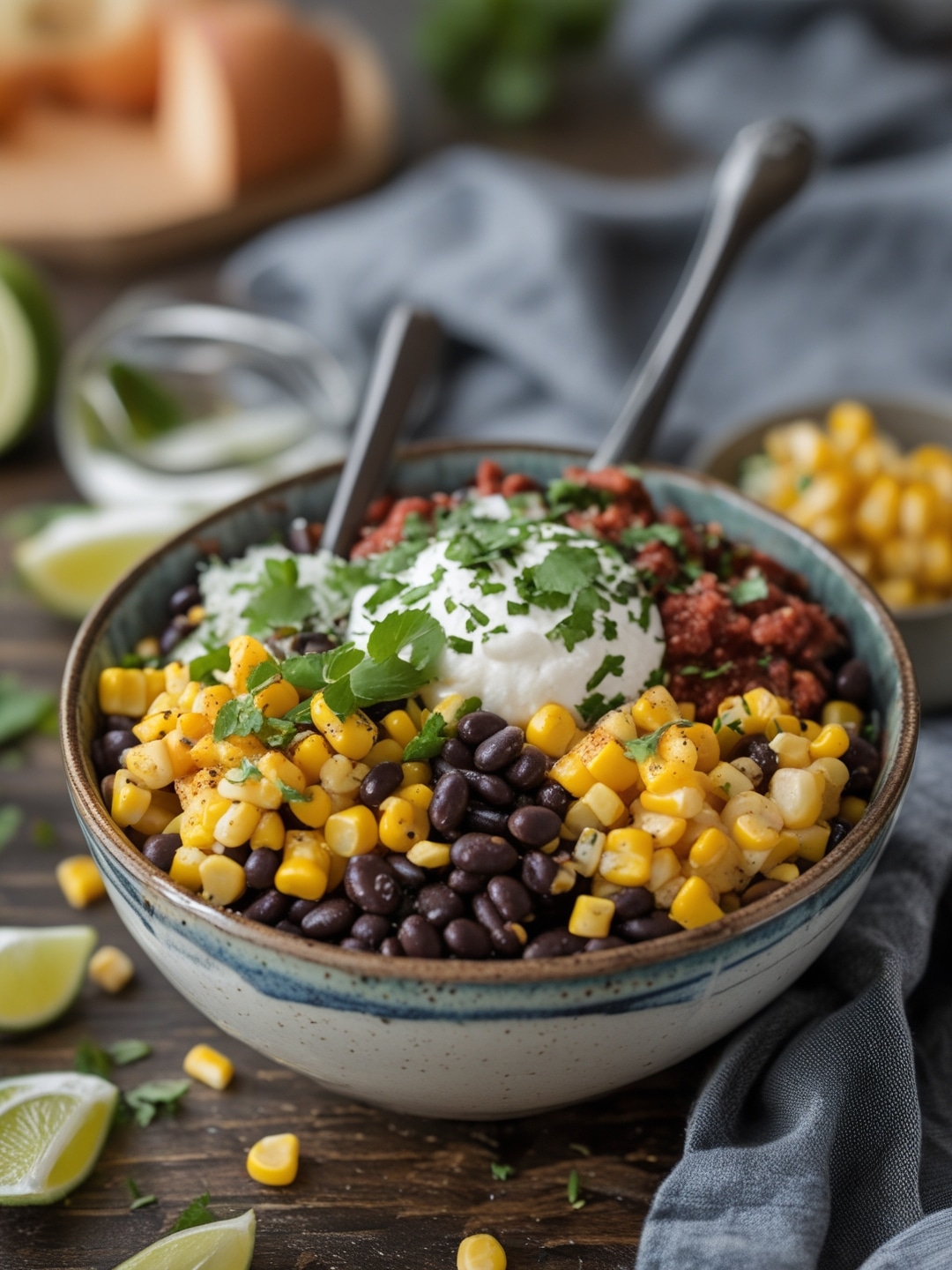 Budget Friendly Black Bean and Corn Bowls