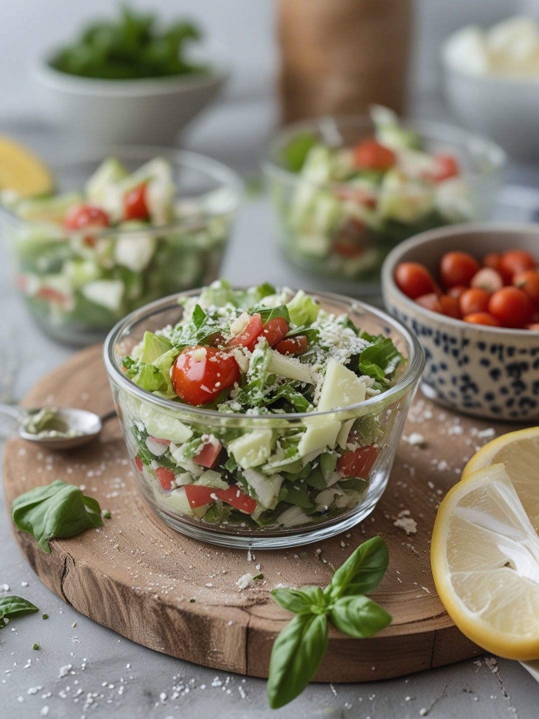 Simple Italian Chopped Salad Cups