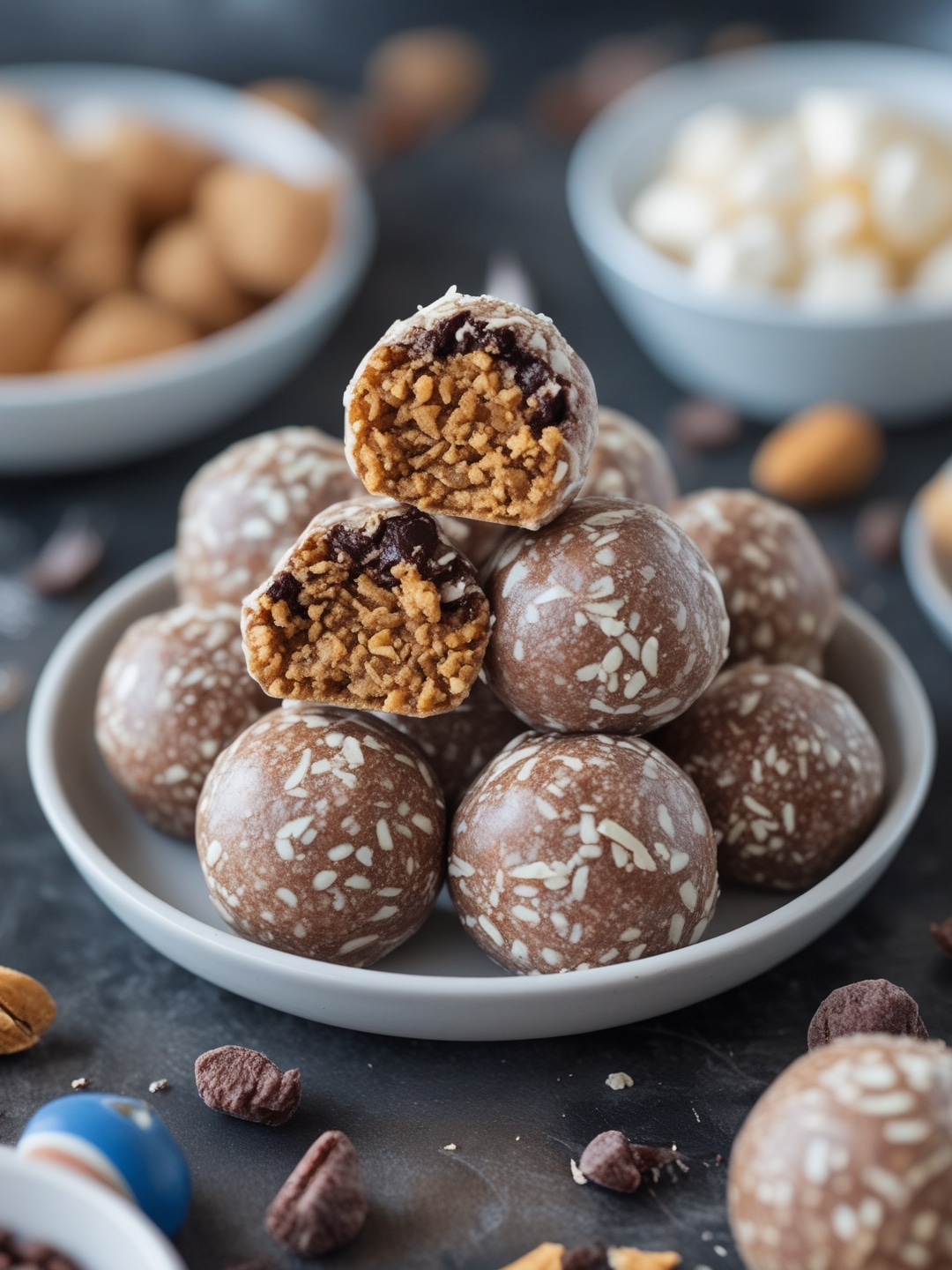 No Bake High Protein Energy Bites