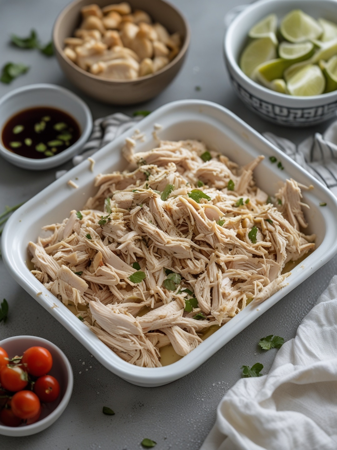 Classic Shredded Chicken Meal Prep
