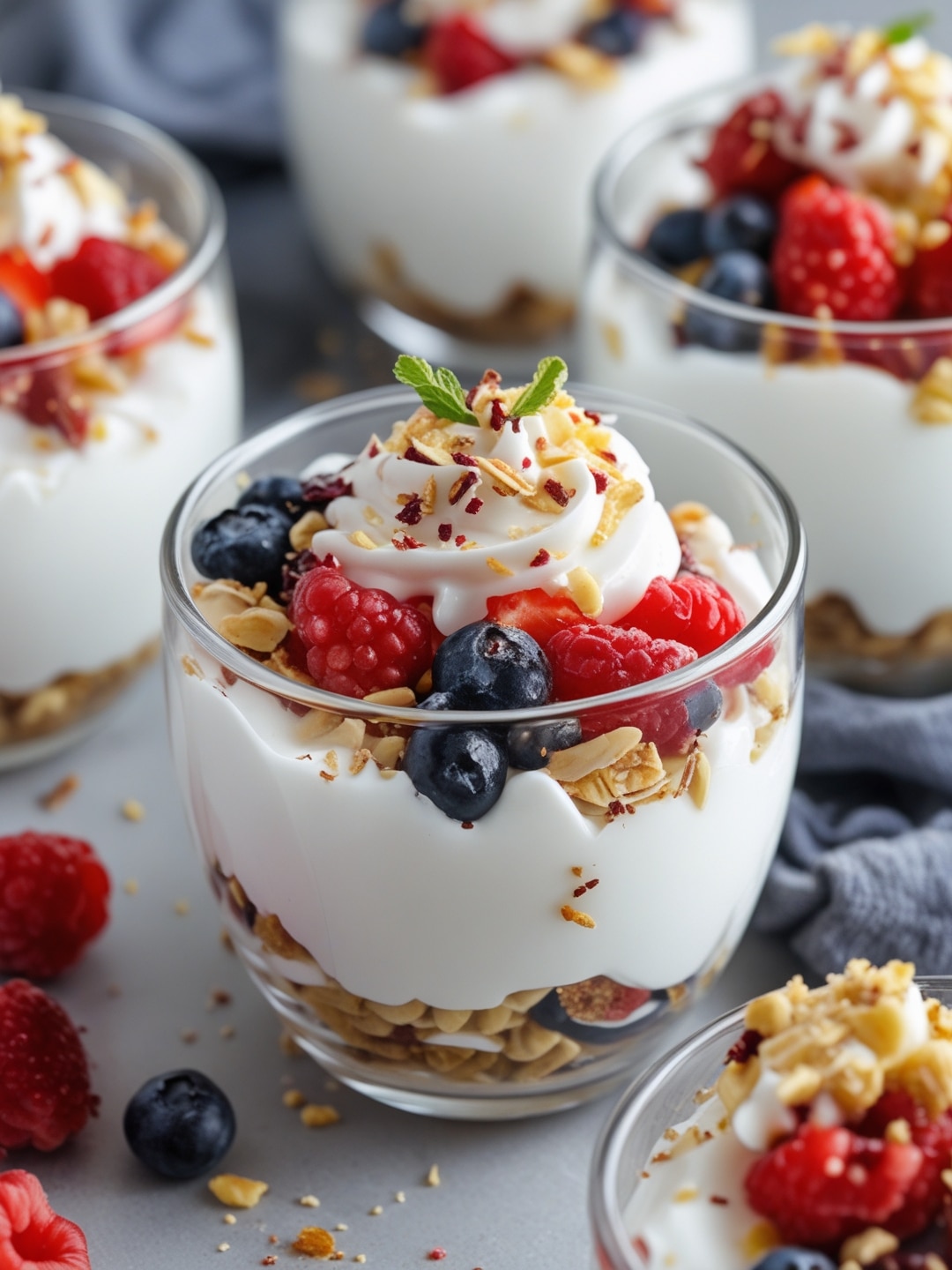 Easy Greek Yogurt Parfait Cups