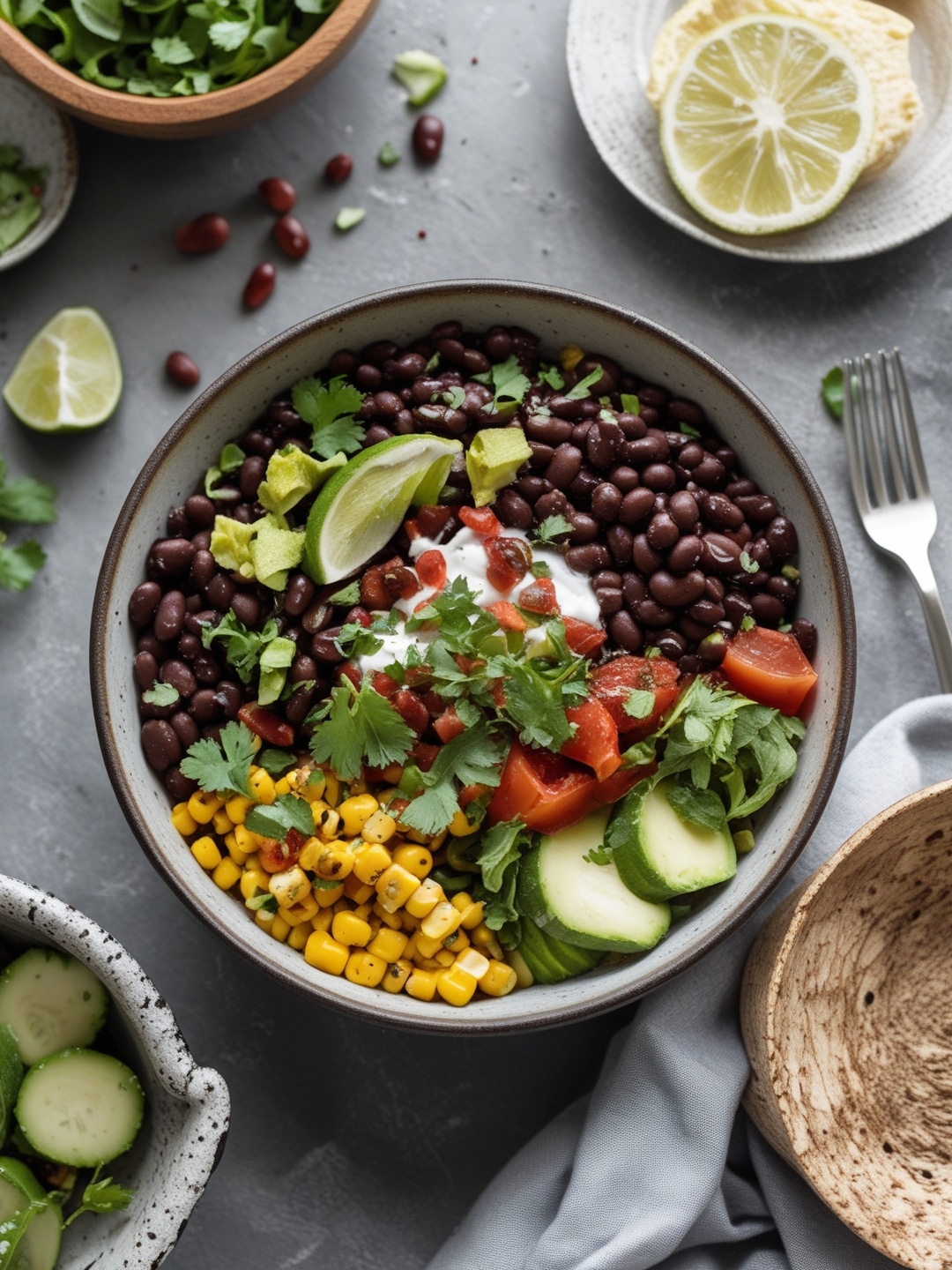 Budget Friendly Black Bean and Corn Bowls