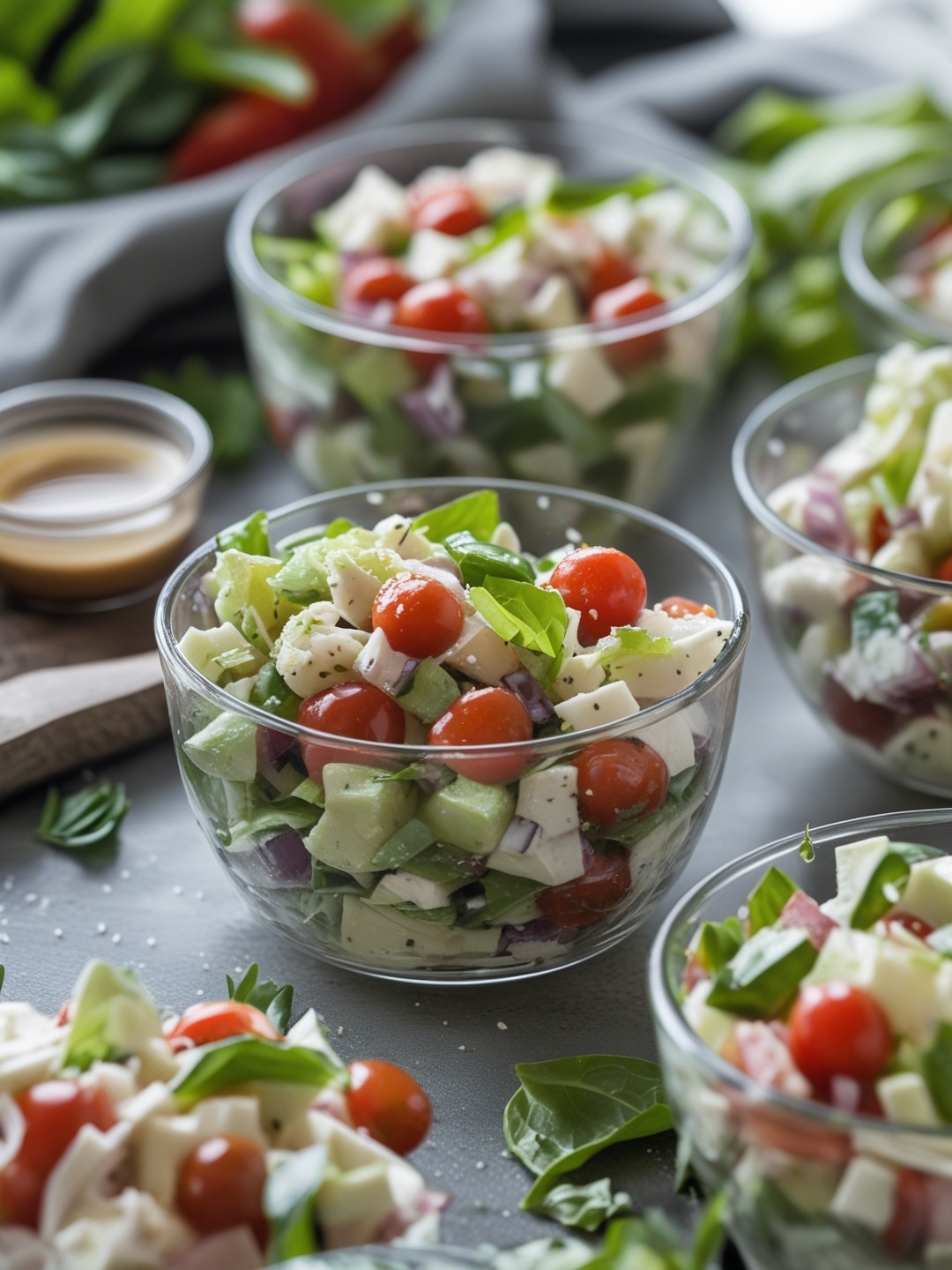 Simple Italian Chopped Salad Cups