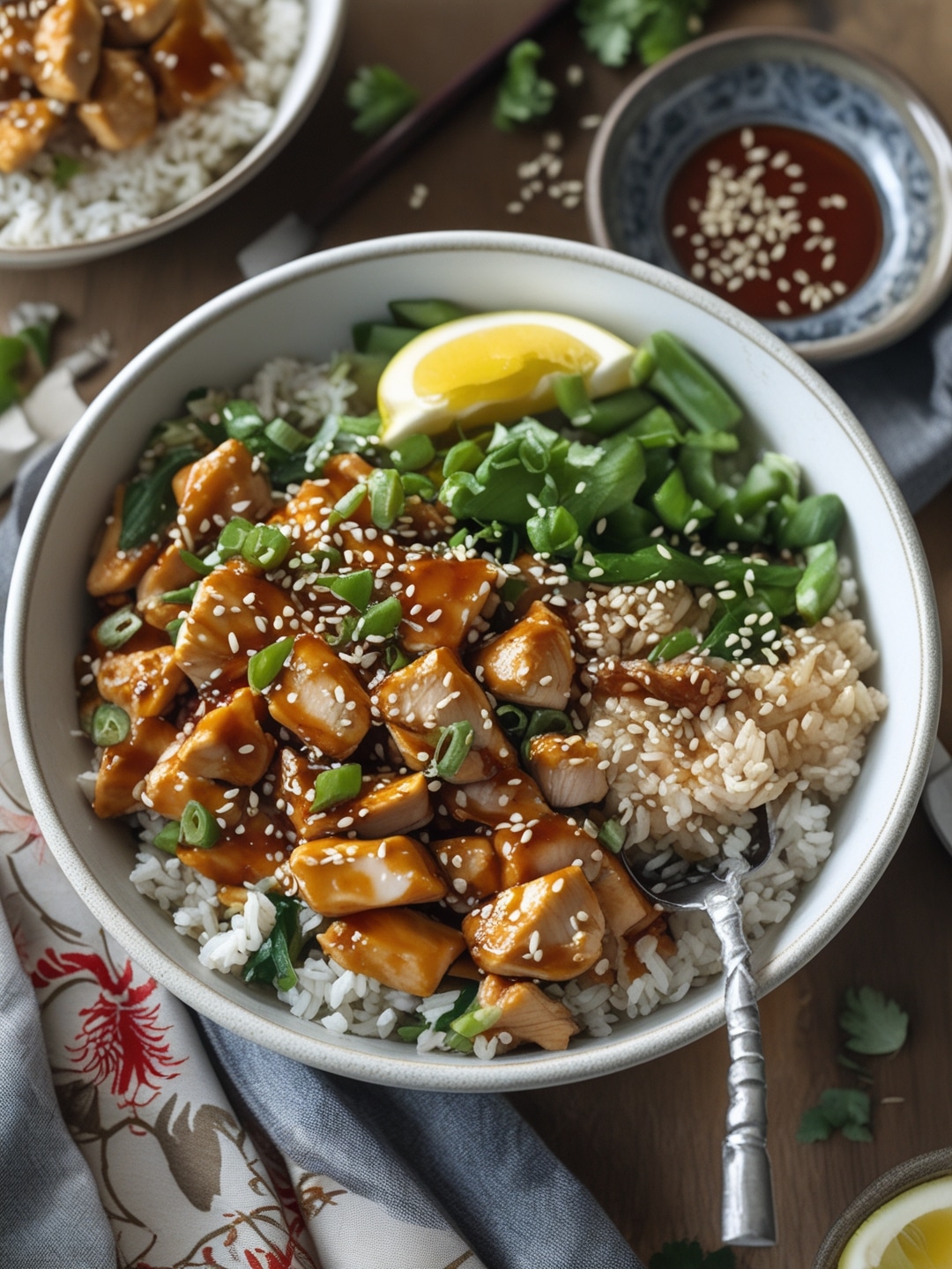 Healthy Teriyaki Chicken Rice Bowls