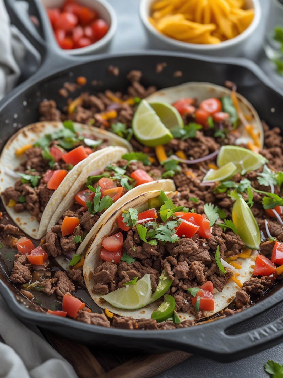 Easy Beef Taco Skillet Meal Prep