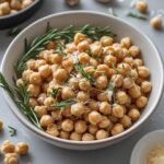 Simple Garlic Parmesan Roasted Chickpeas