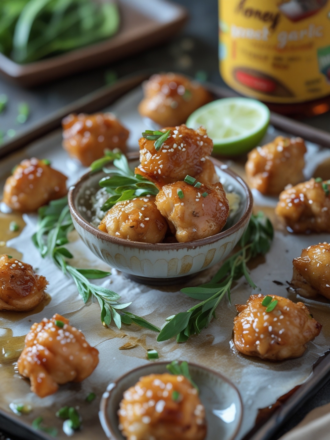 Quick Honey Garlic Chicken Bites