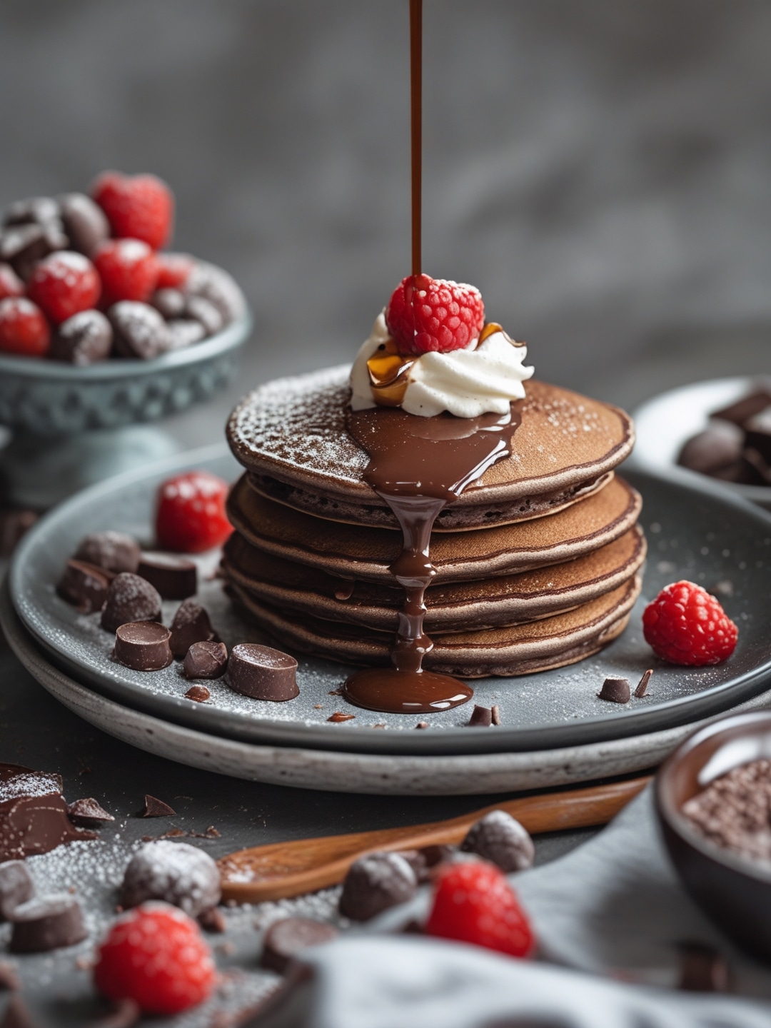 Double Chocolate Pancakes for the Ultimate Chocolate Lover