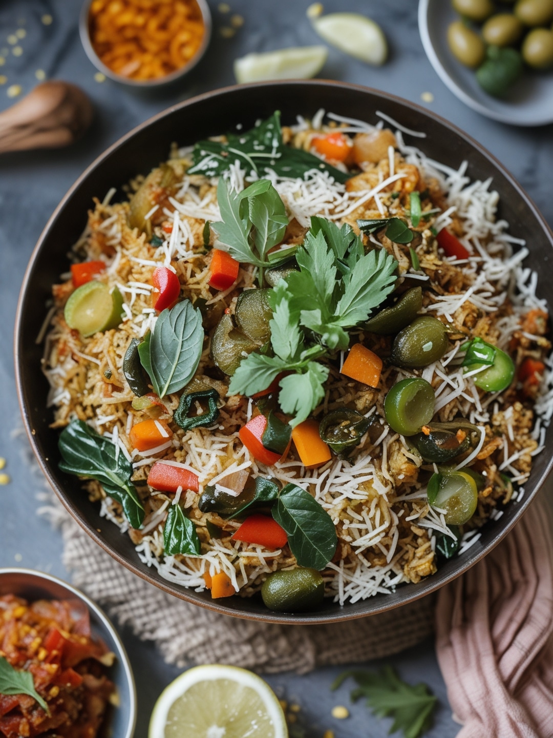Vegetarian Biryani with Seasonal Vegetables