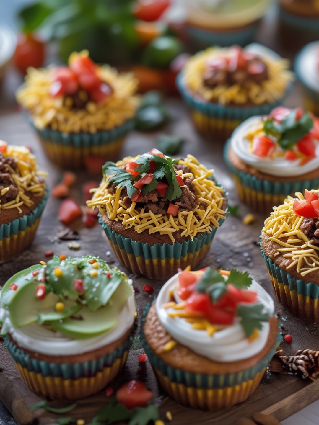 Mini Taco Cupcakes for Parties