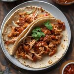 Pulled BBQ Chicken Tacos with Homemade Slaw