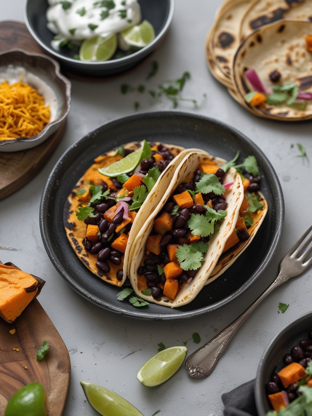 Sweet Potato and Black Bean Tacos