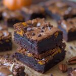 Vegan Chocolate Pumpkin Brownies