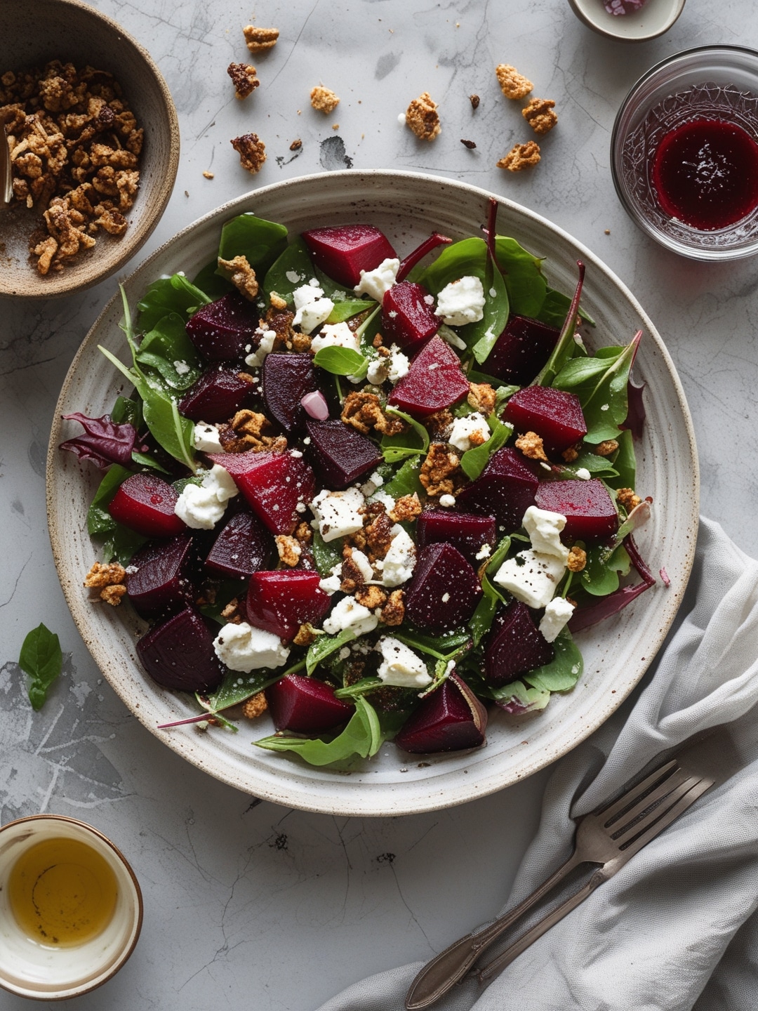 Roasted Beet and Goat Cheese Salad