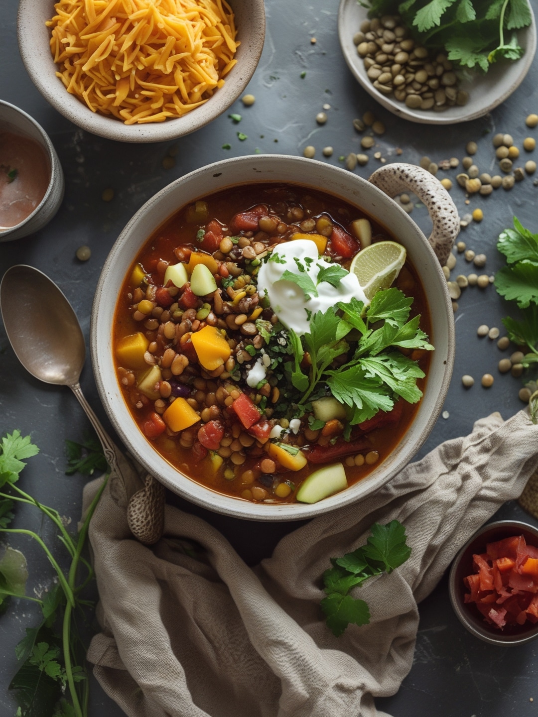 Lentil and Veggie Chili