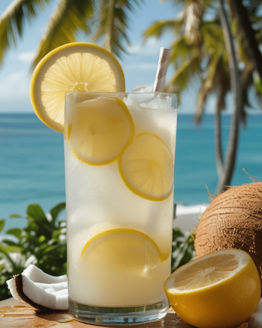 Coconut Lemonade for a Tropical Vibe