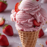 No-Churn Strawberry Shortcake Ice Cream