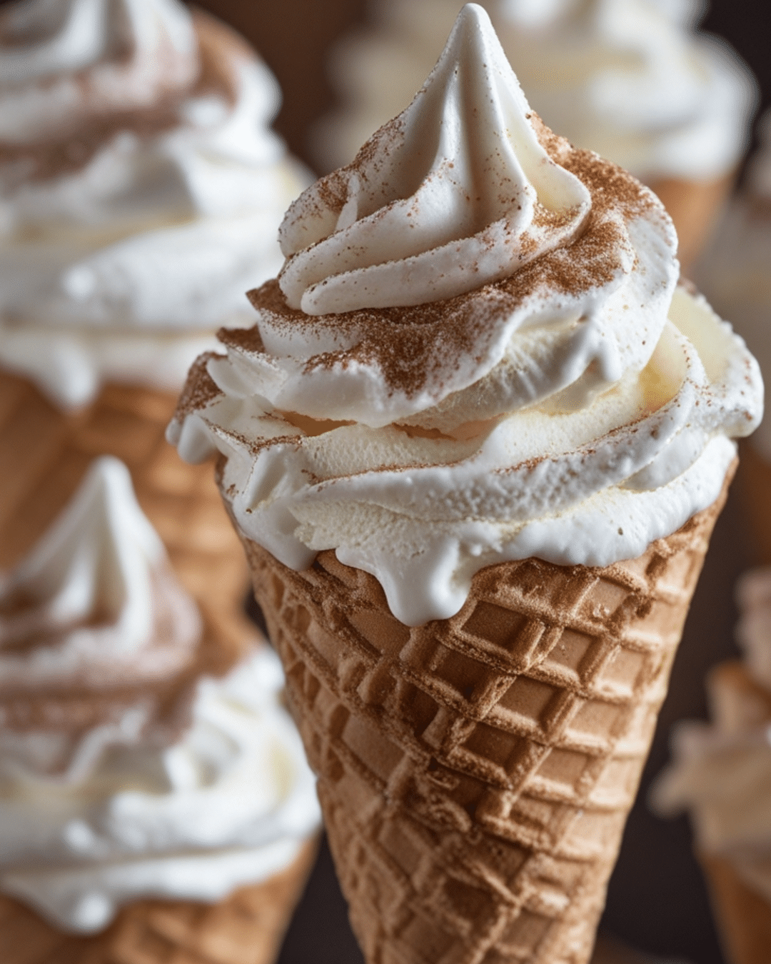 Cinnamon Sugar Ice Cream Cones