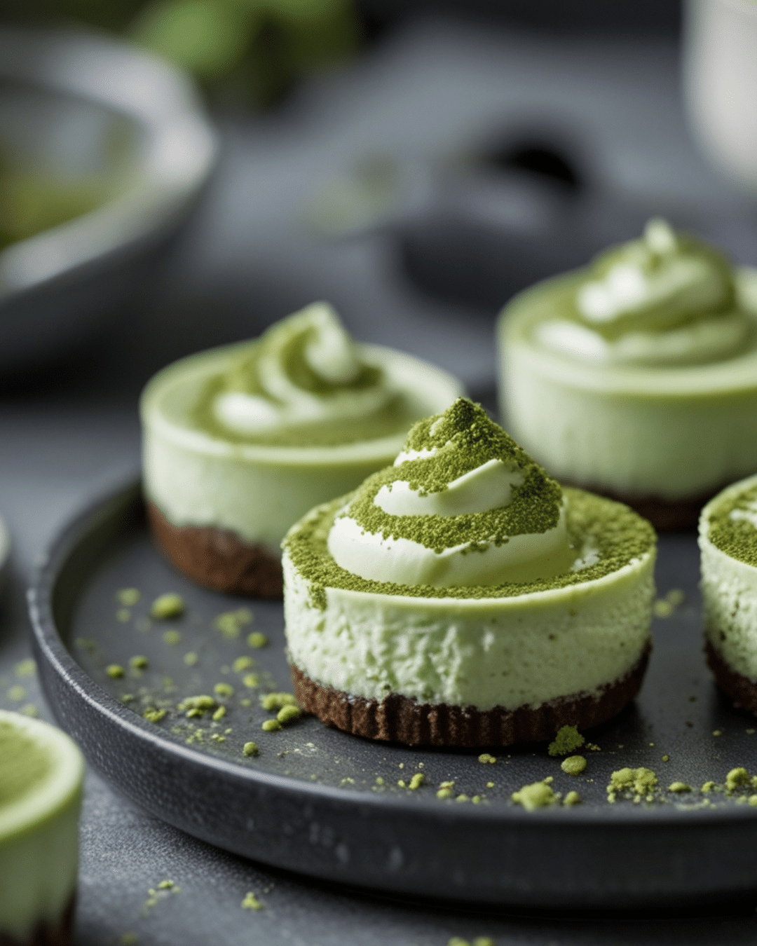 Matcha Green Tea Cheesecake Bites