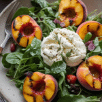 Grilled Peach and Burrata Salad