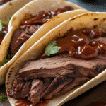 Beef Brisket Tacos with BBQ Sauce