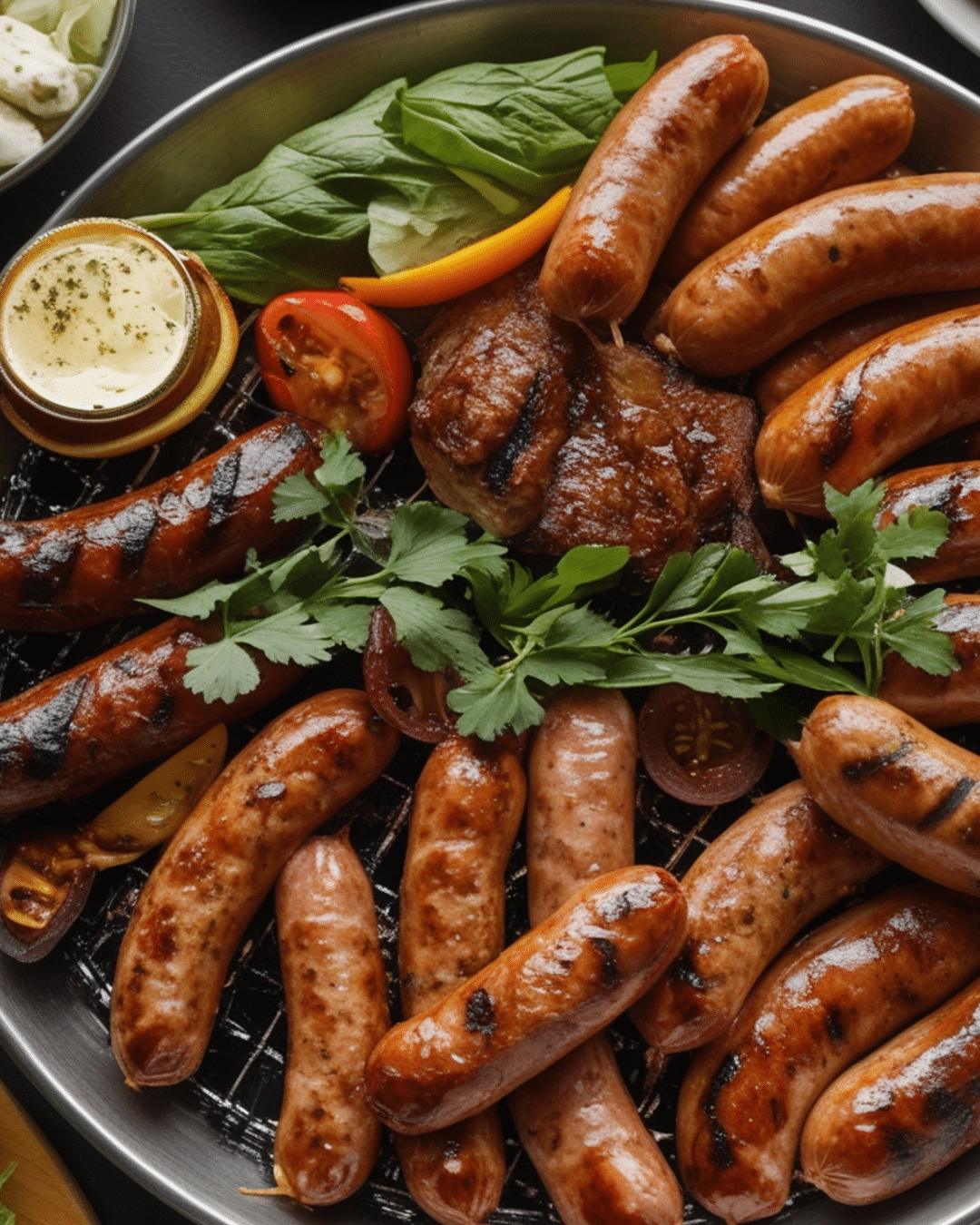 BBQ Mixed Grill Platter: Sausages and More