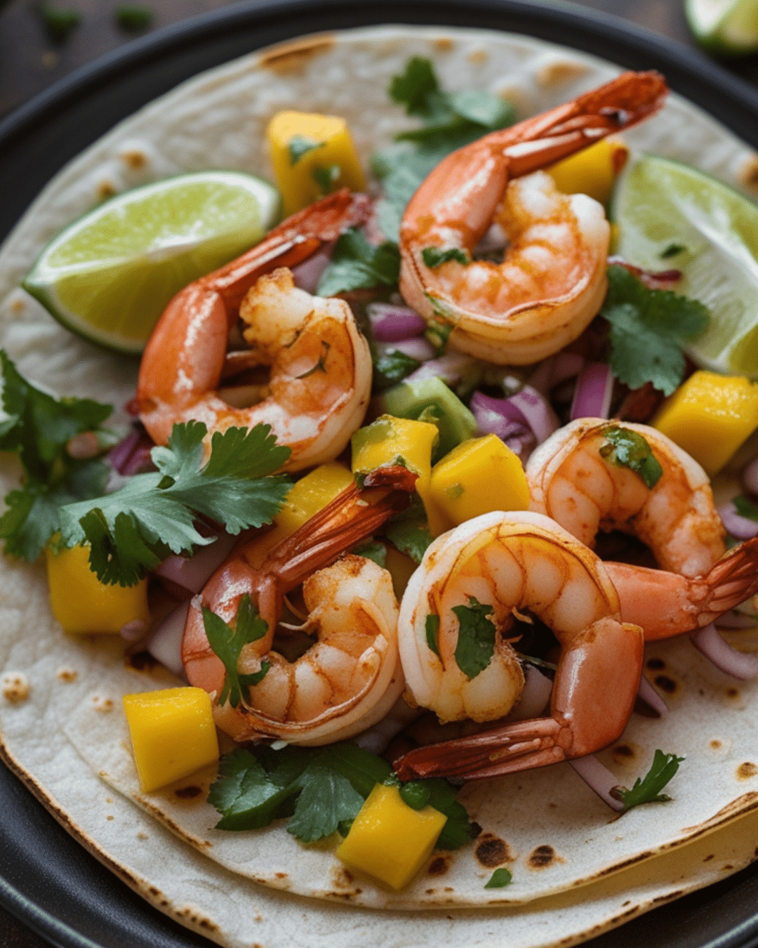 Spicy Grilled Shrimp Tacos with Mango Salsa