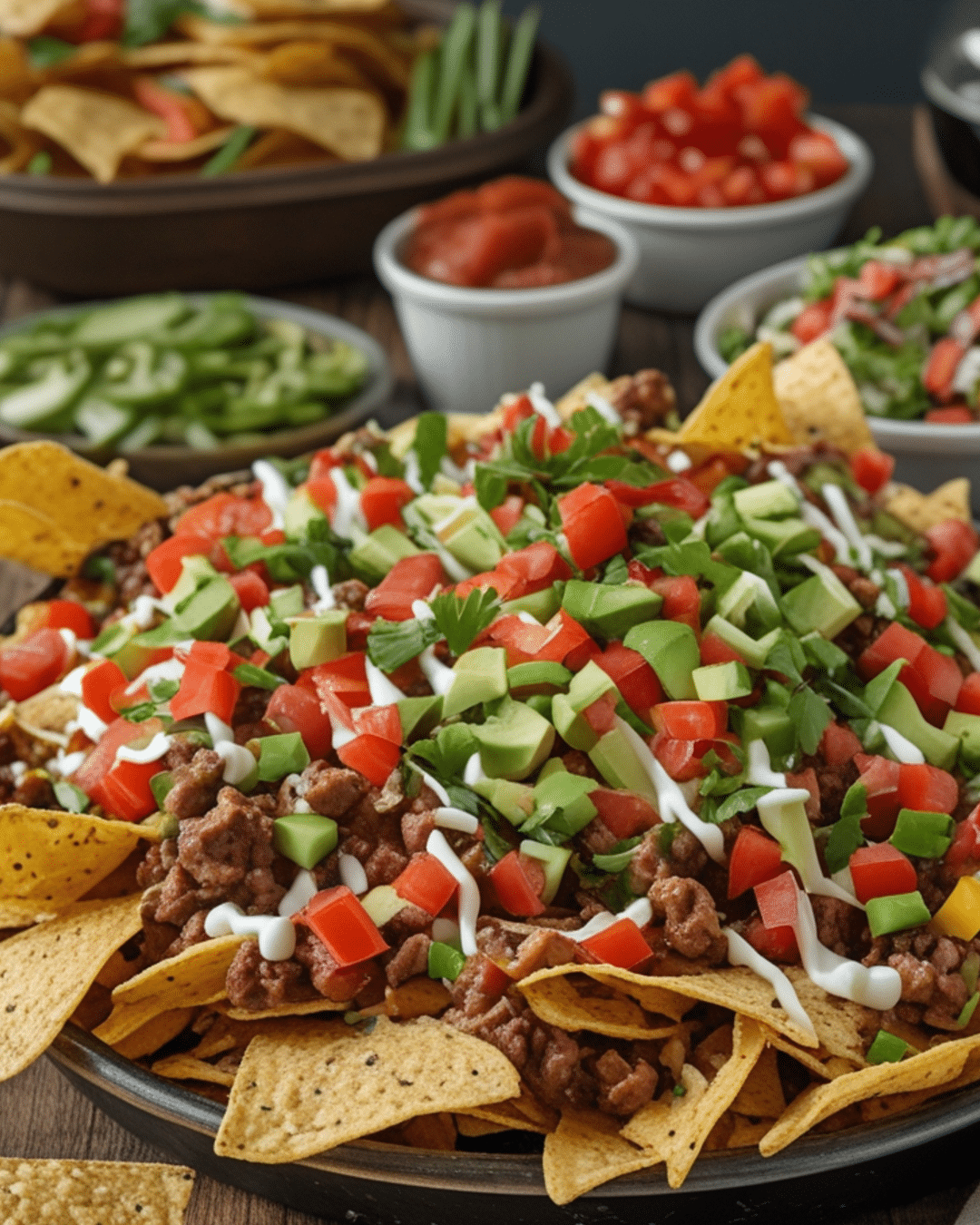 Labor Day Nacho Bar with All the Fixings