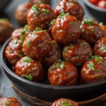 Mini BBQ Meatballs for Party Appetizers