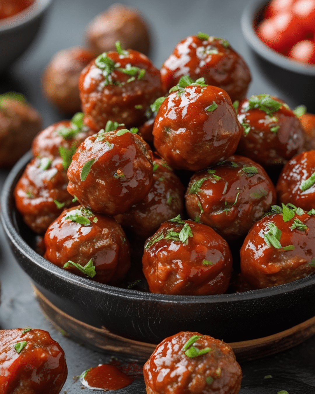 Mini BBQ Meatballs for Party Appetizers
