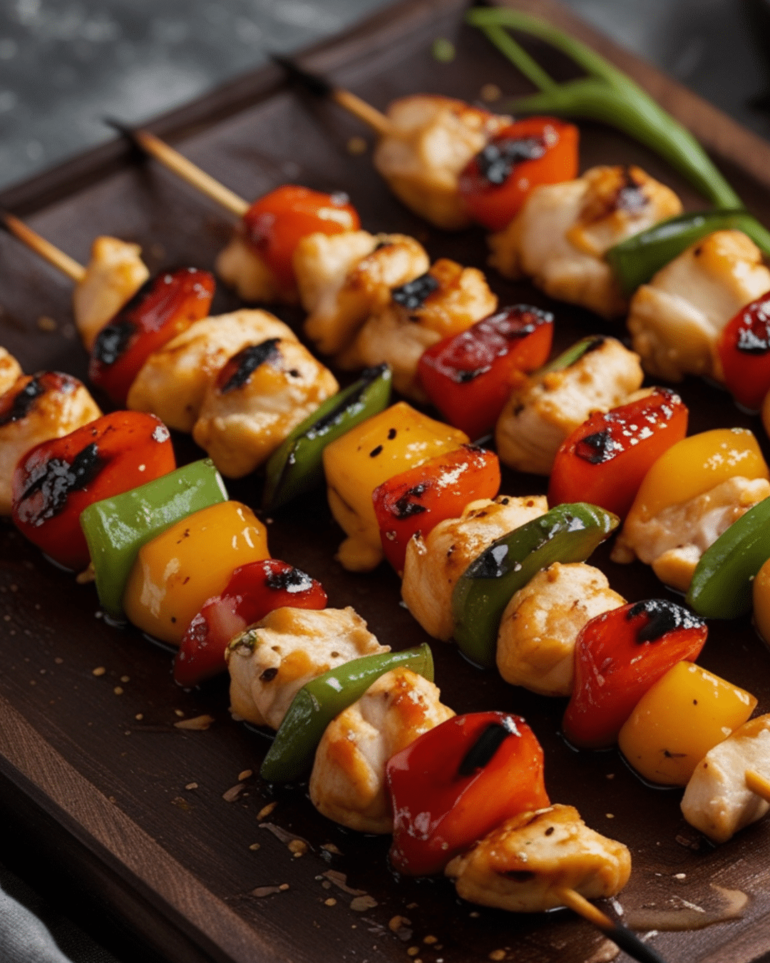 Sweet and Sour Grilled Chicken Skewers