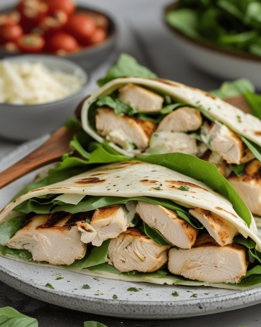 Grilled Chicken Caesar Wraps for Easy Eating
