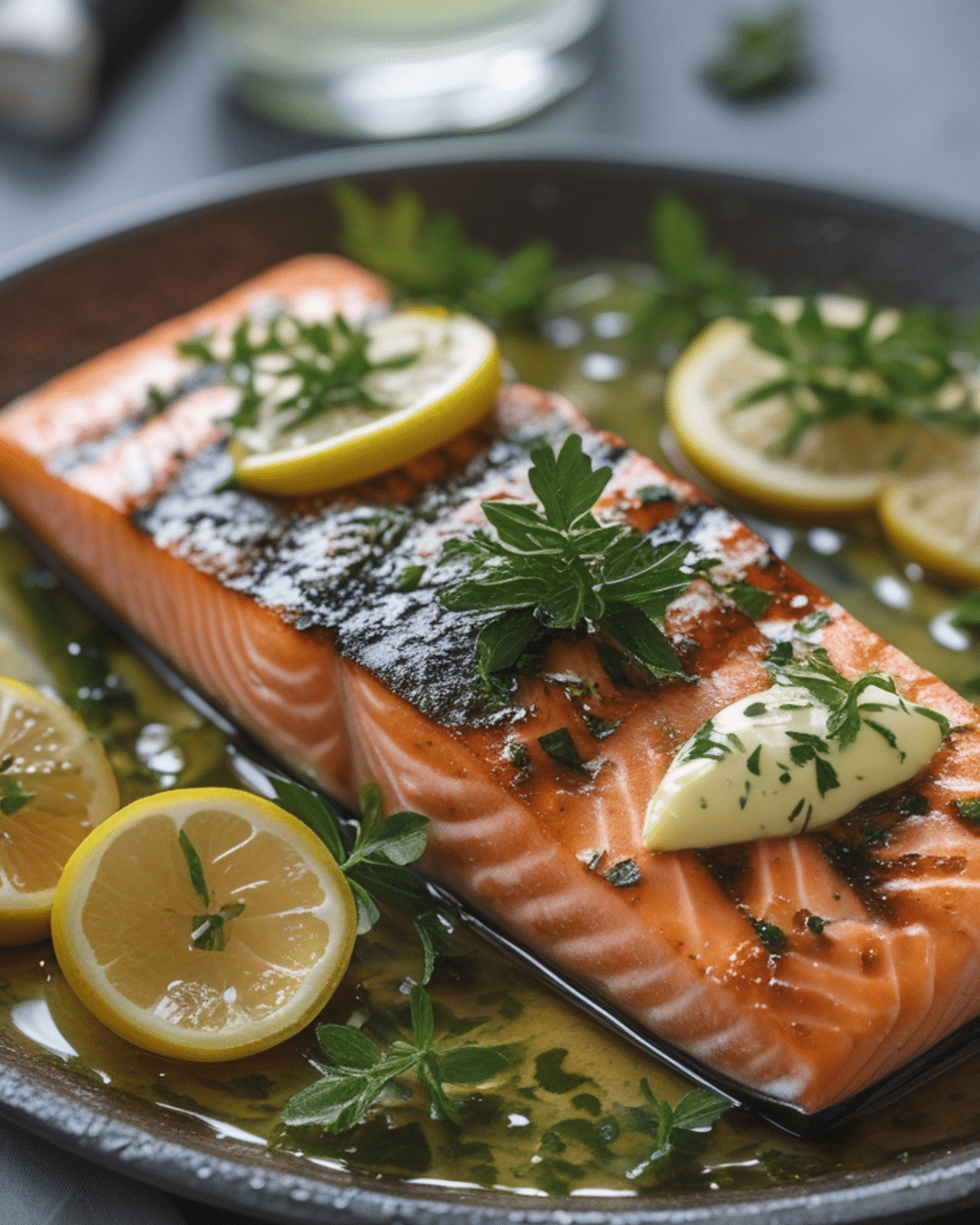 Tantalizing Herb Butter Grilled Salmon
