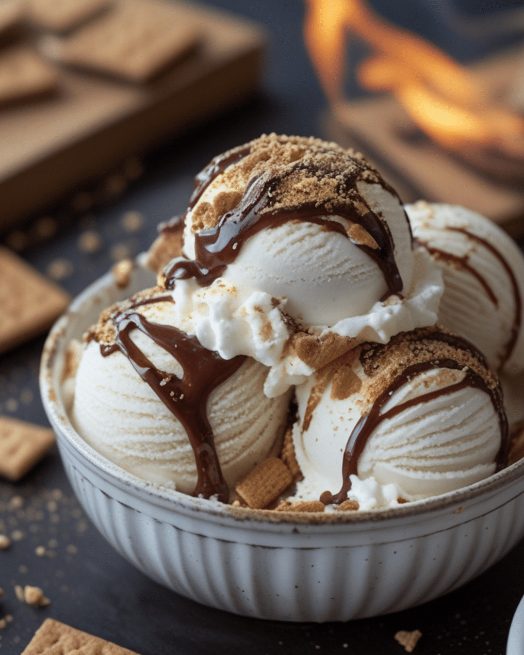 S'mores Ice Cream: Campfire Treat in a Dish