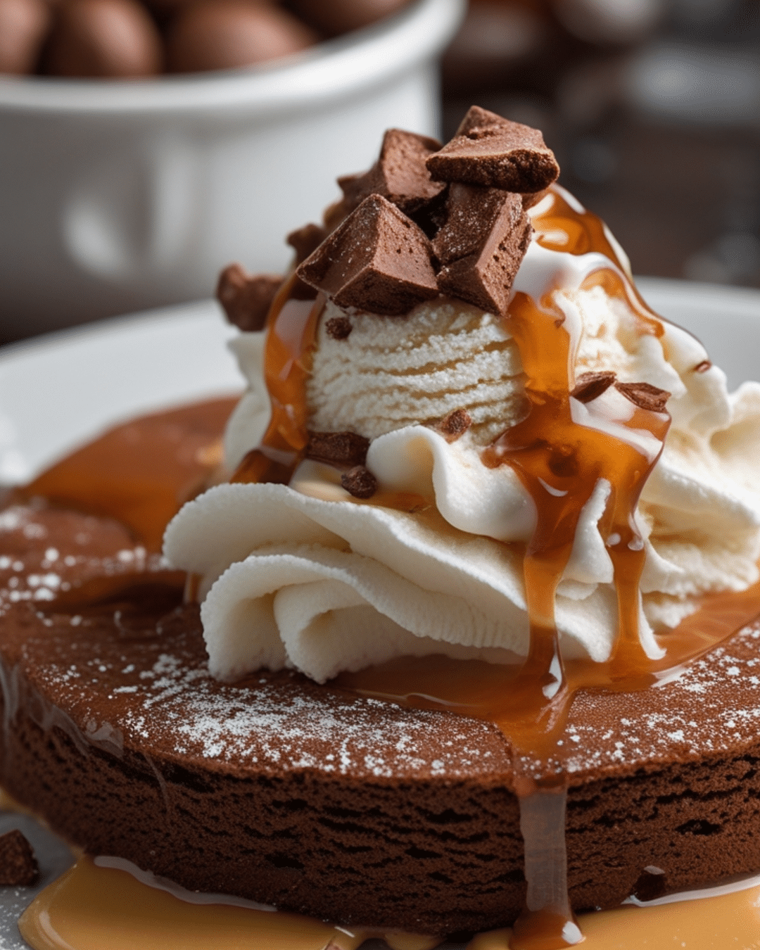 Toffee Pudding Ice Cream Dessert