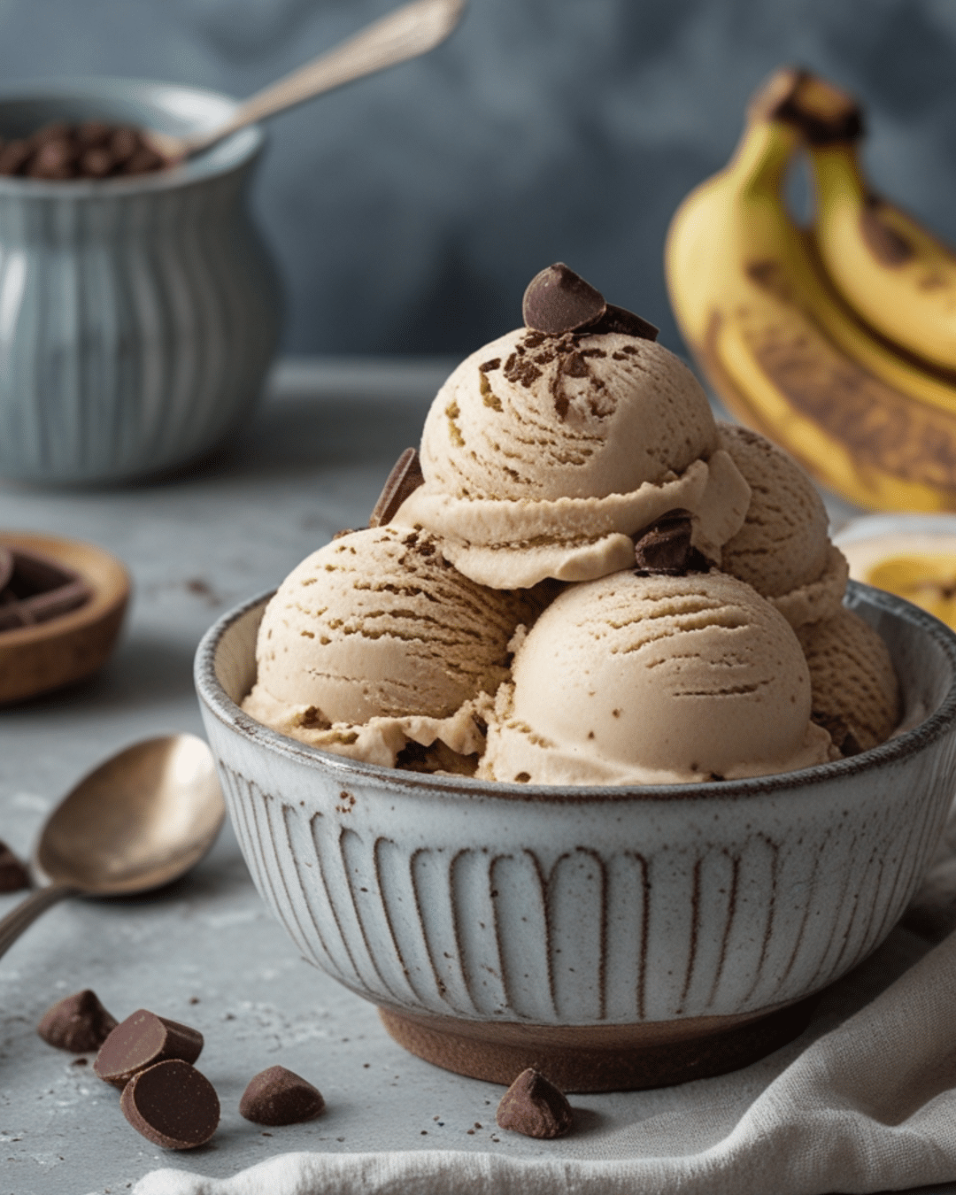 Vegan Chocolate Banana Ice Cream for Healthy Indulgence