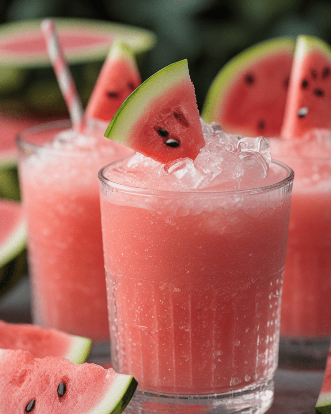Spiked Watermelon Slushies for Summer Parties