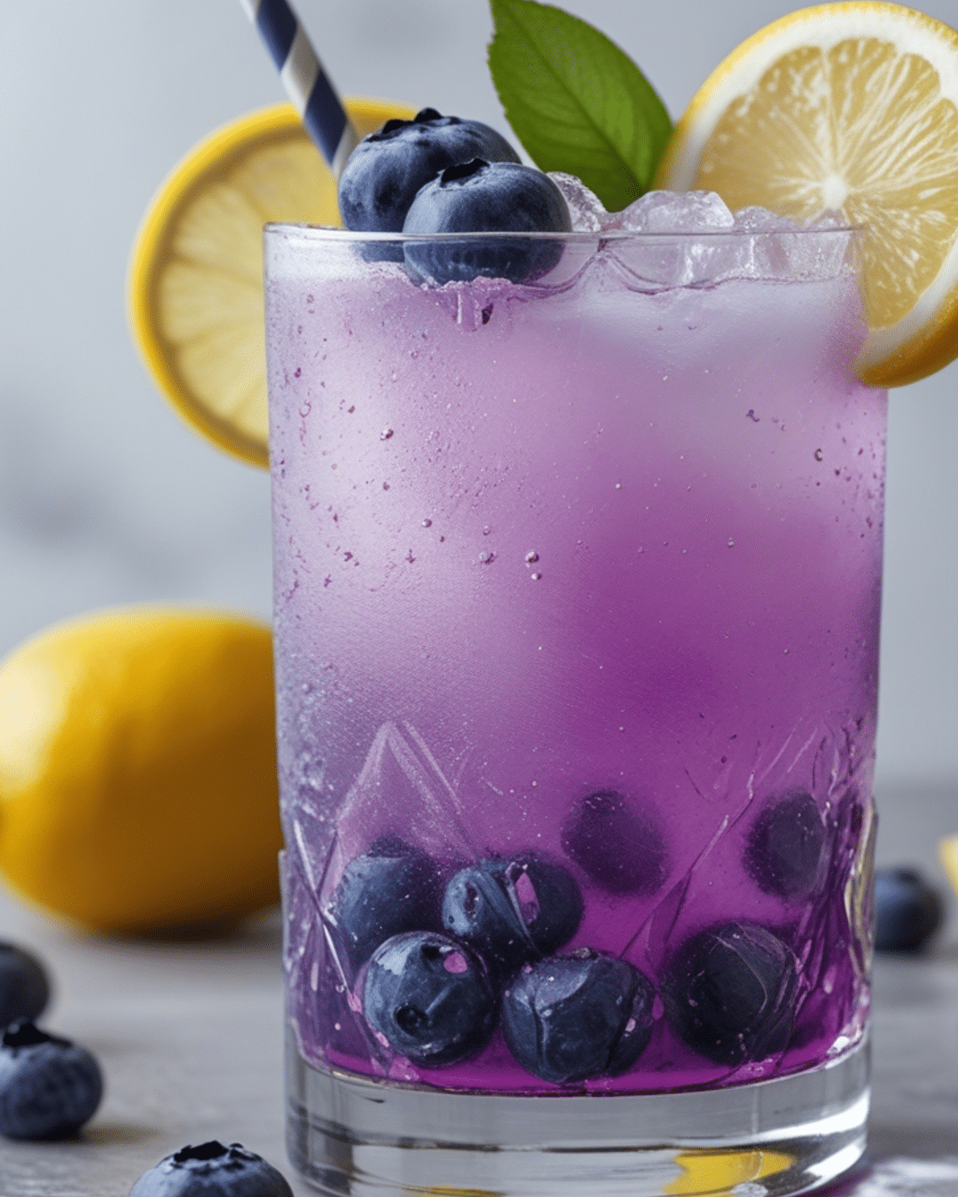 Zesty Lemonade and Blueberry Smash