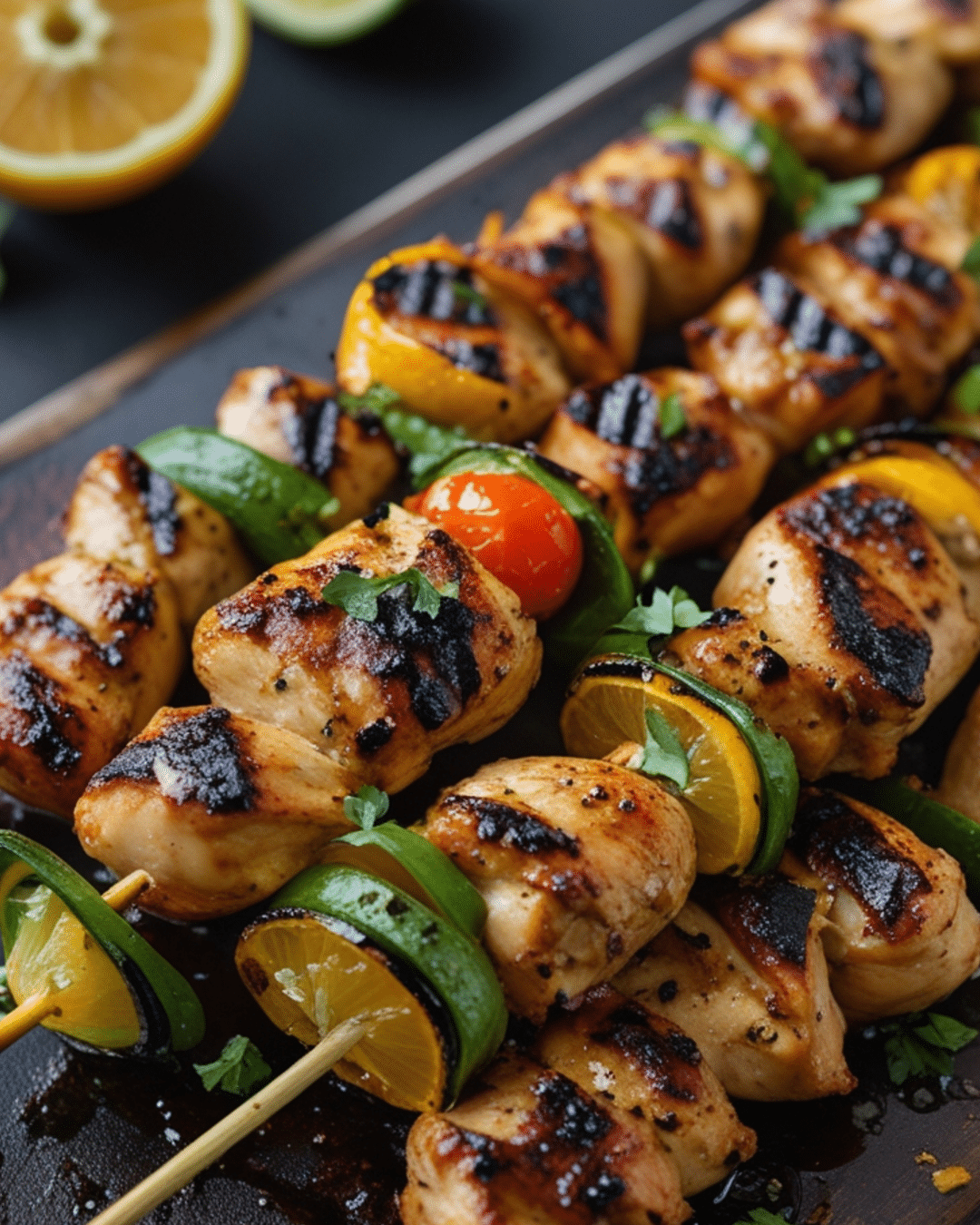 Grilled Chicken Skewers with Citrus Marinade