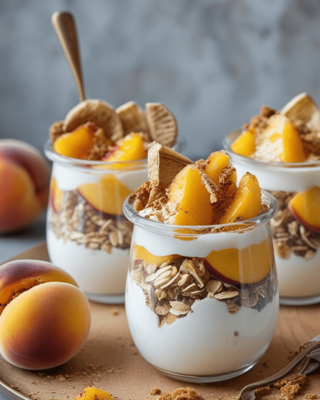 Peach Yogurt Parfaits for Simple Breakfasts