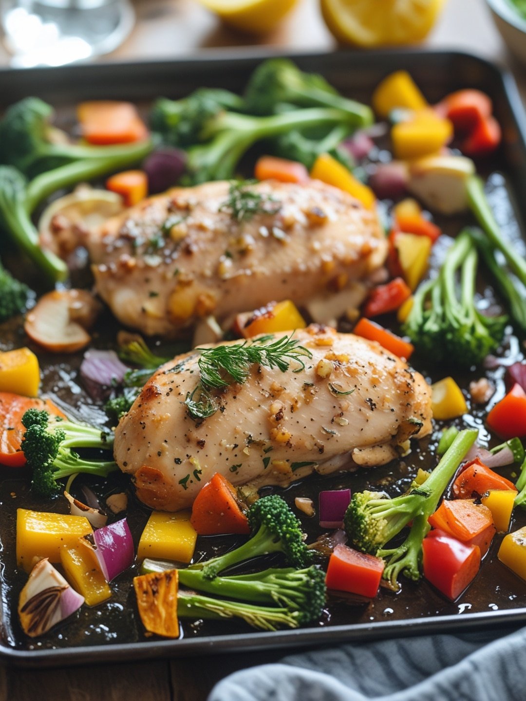 Easy Sheet Pan Chicken and Veggies