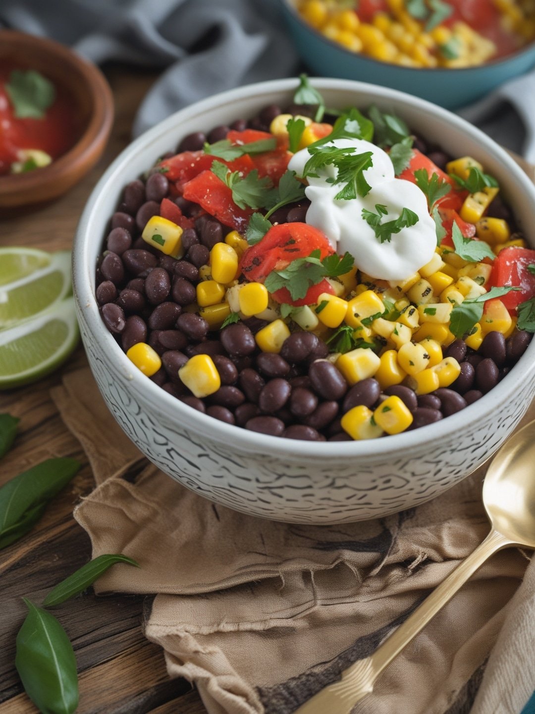 Budget Friendly Black Bean and Corn Bowls