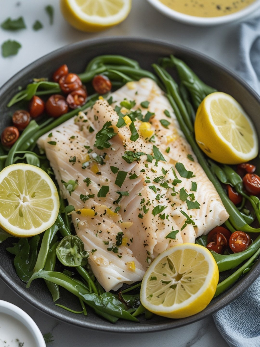 Easy Lemon Herb Tilapia Meal Prep
