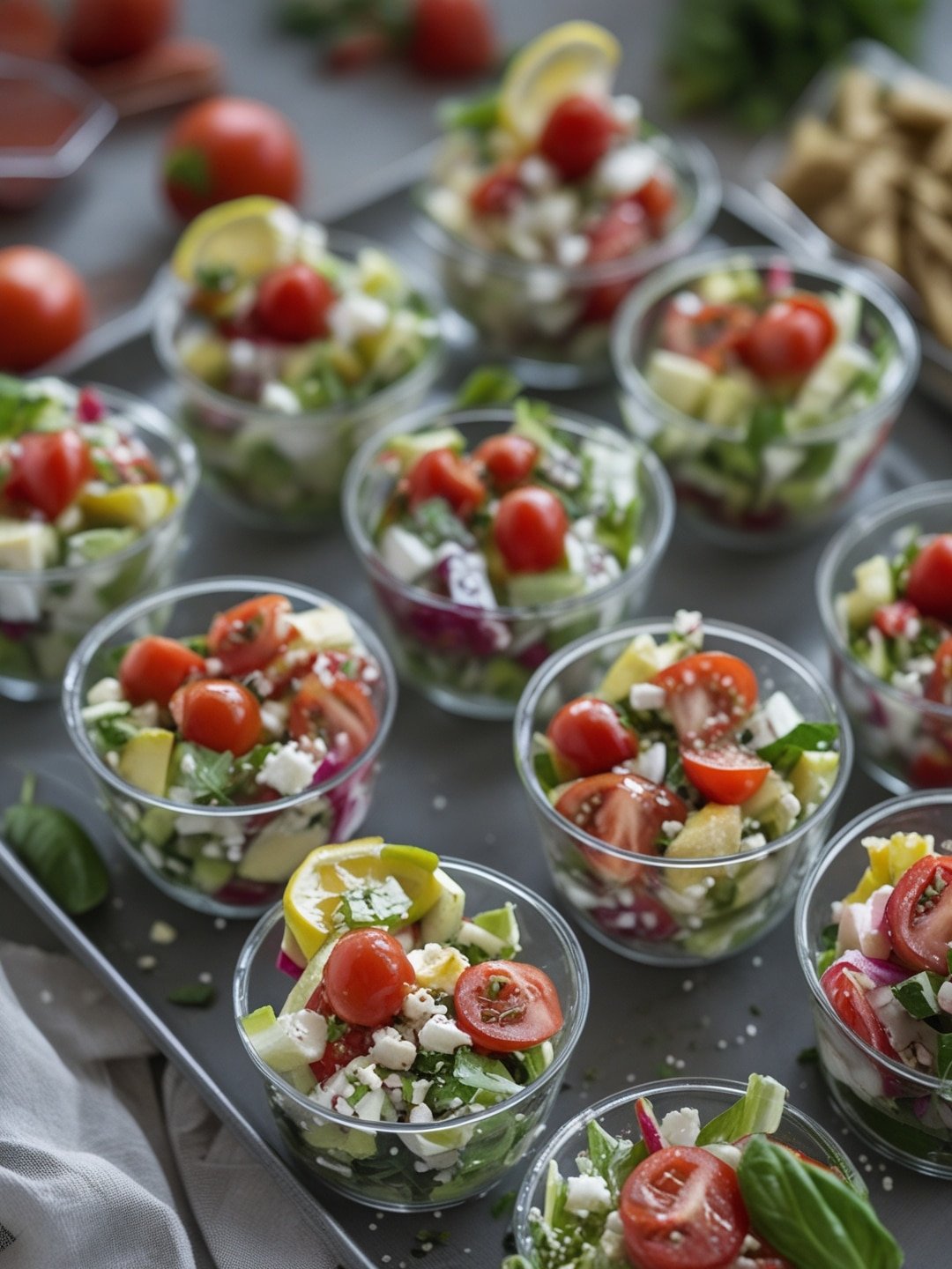 Simple Italian Chopped Salad Cups