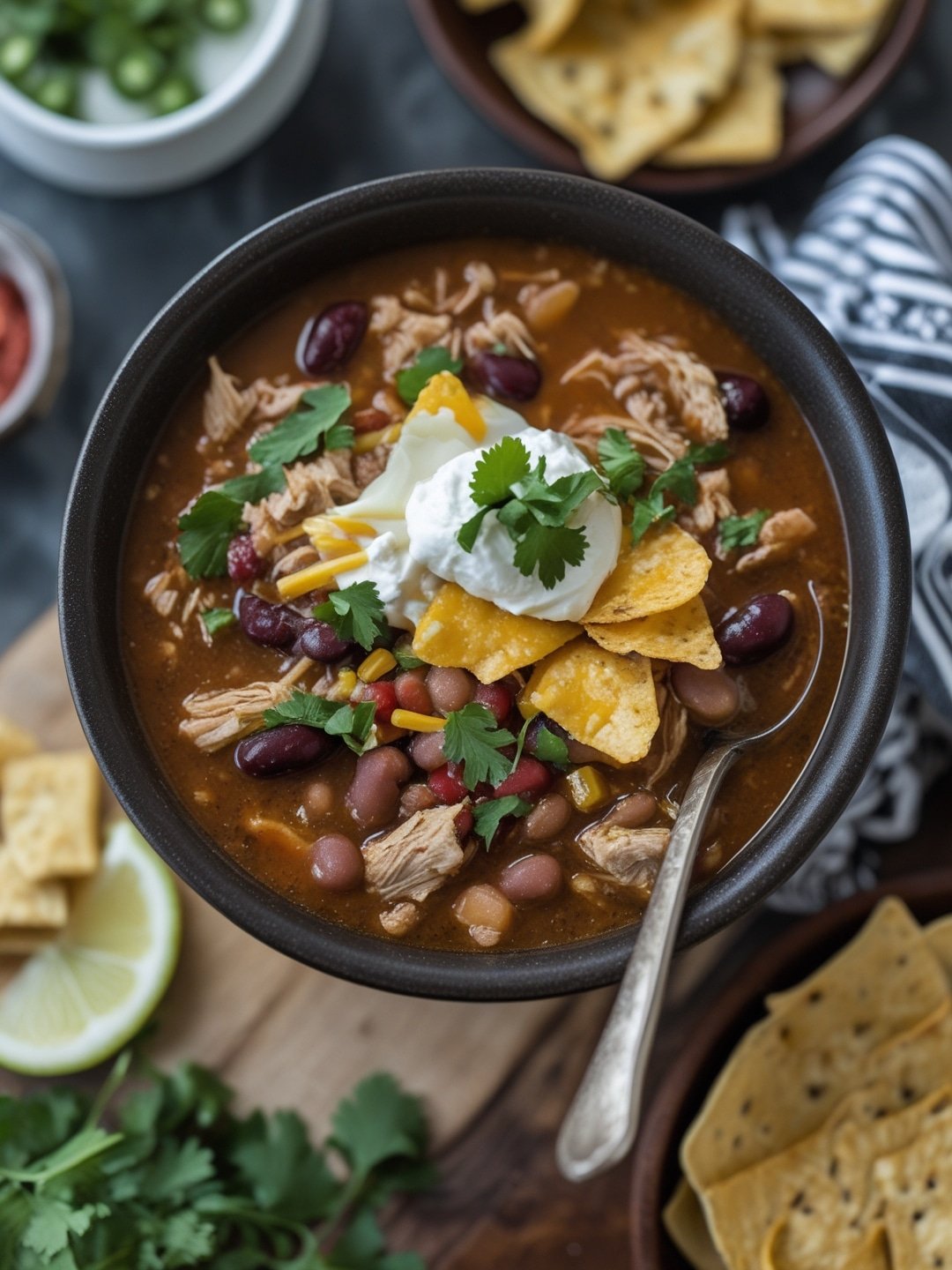 Beginner Slow Cooker Turkey Chili