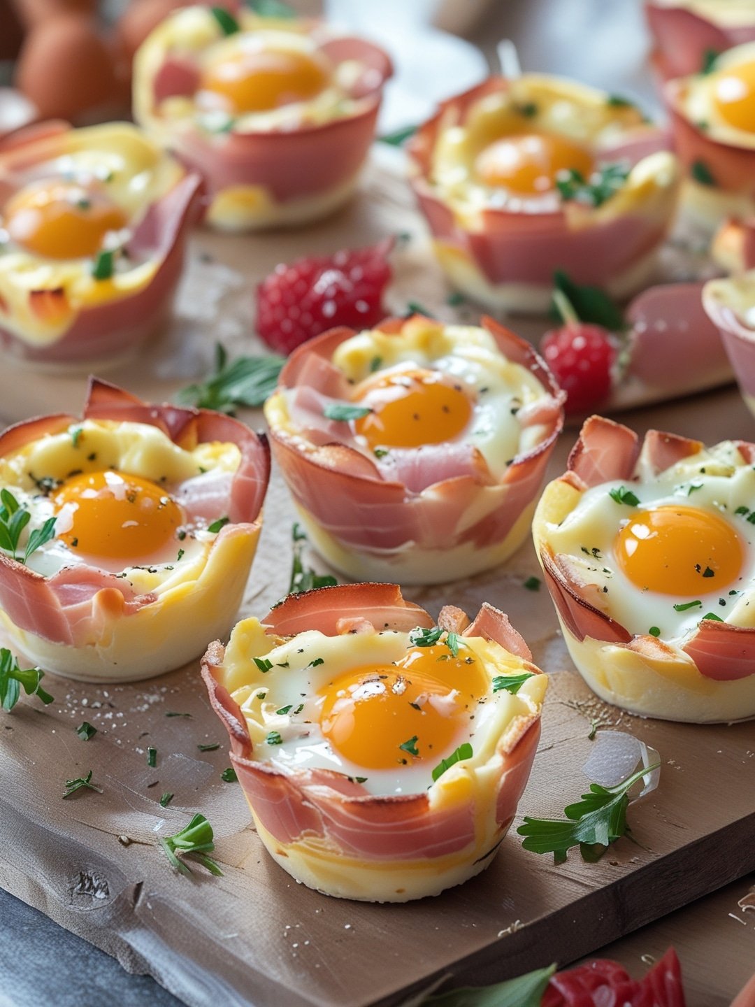 Easy Ham and Cheese Egg Cups