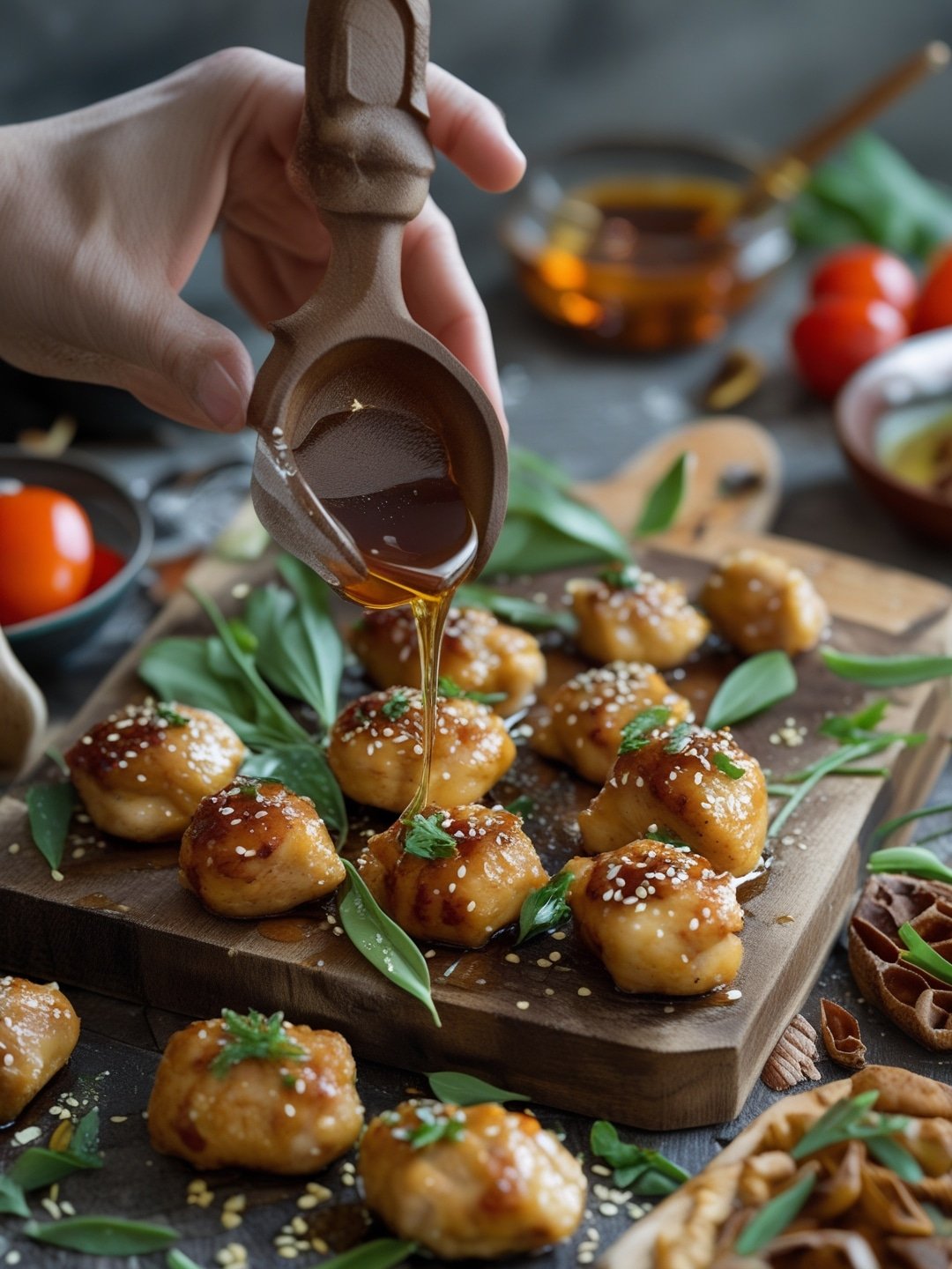 Quick Honey Garlic Chicken Bites