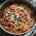 One Pot Creamy Tomato Pasta Prep